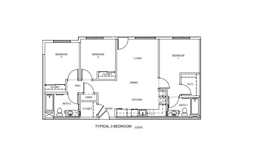 3BR Floor plan